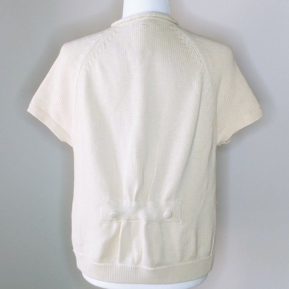 Gap Beige Button Up Sweater - Size Small - Picture 5 of 6